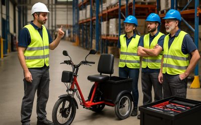 Étapes fondamentales à suivre pour utiliser un triporteur électrique