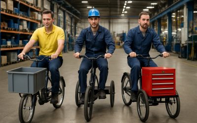 3 exemples de configurations efficaces pour un tricycle industriel