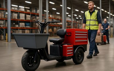 Triporteur industriel électrique : mobilité rapide et sûre